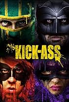 Nicolas Cage, Aaron Taylor-Johnson, Chloë Grace Moretz, and Christopher Mintz-Plasse in Kick-Ass (2010)