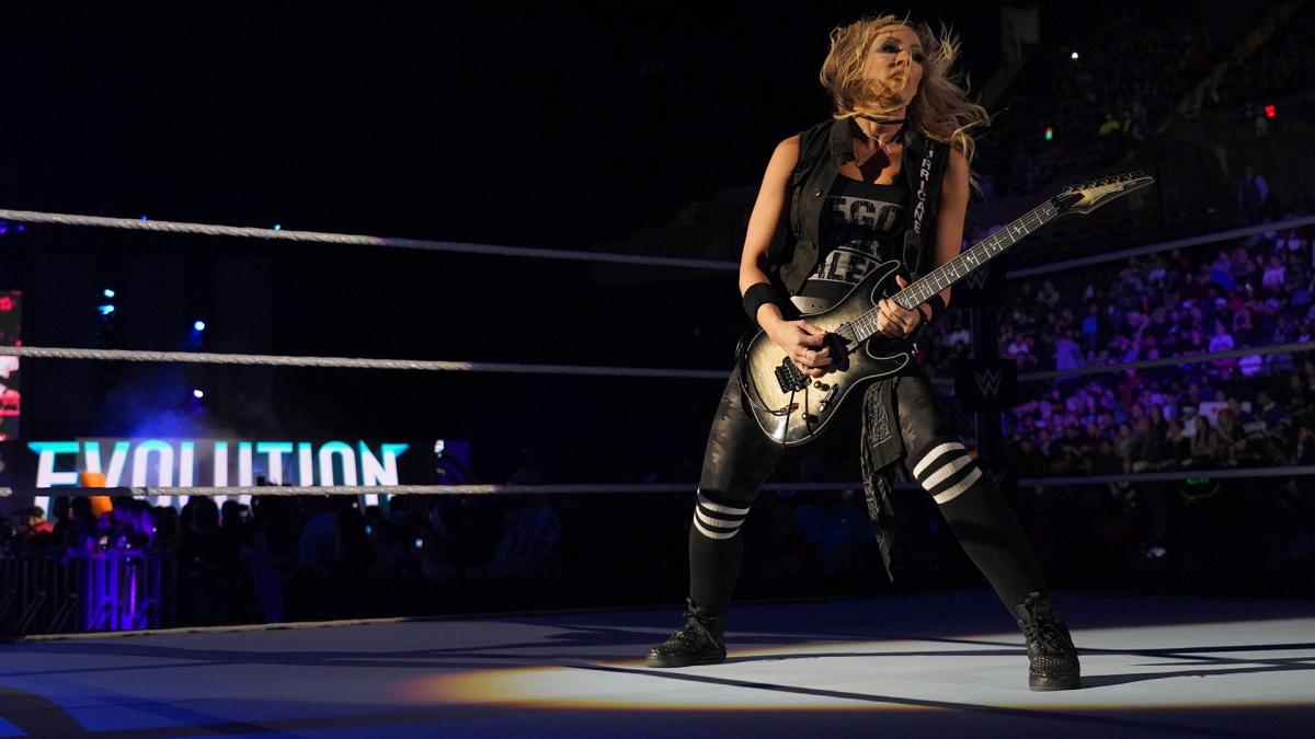 Nita Strauss at an event for WWE Evolution (2018)