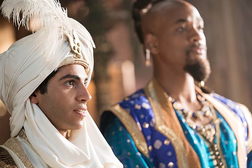 Will Smith and Mena Massoud in Aladdin (2019)