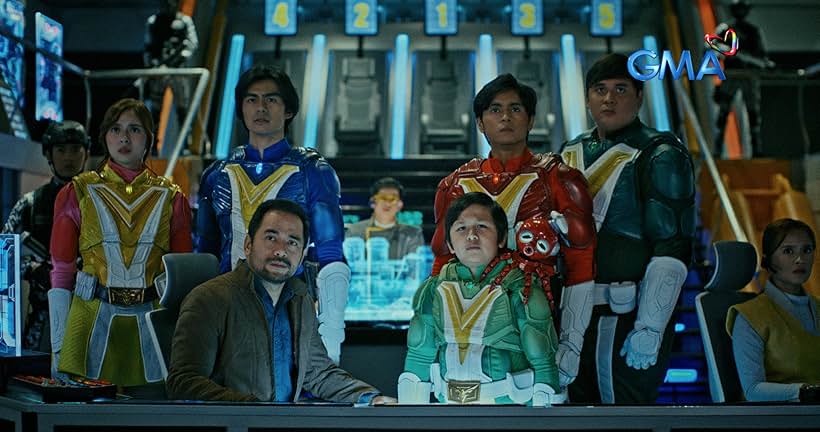 Radson Flores, Neil Ryan Sese, Miguel Tanfelix, Matt Lozano, Ysabel Ortega, and Raphael Landicho in Voltes V: Legacy (2023)