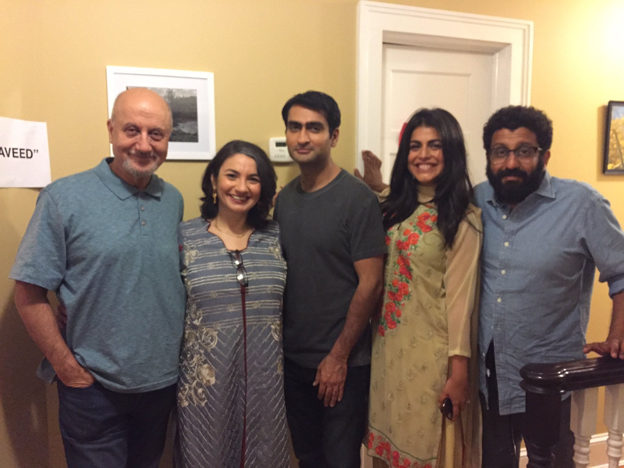 Anupam Kher, Shenaz Treasury, Adeel Akhtar, Zenobia Shroff, and Kumail Nanjiani in The Big Sick (2017)