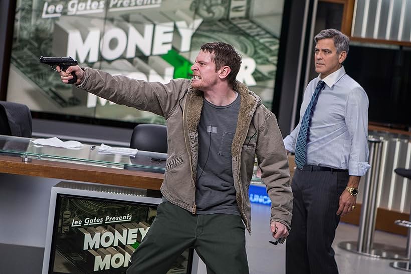 George Clooney and Jack O'Connell in Money Monster (2016)