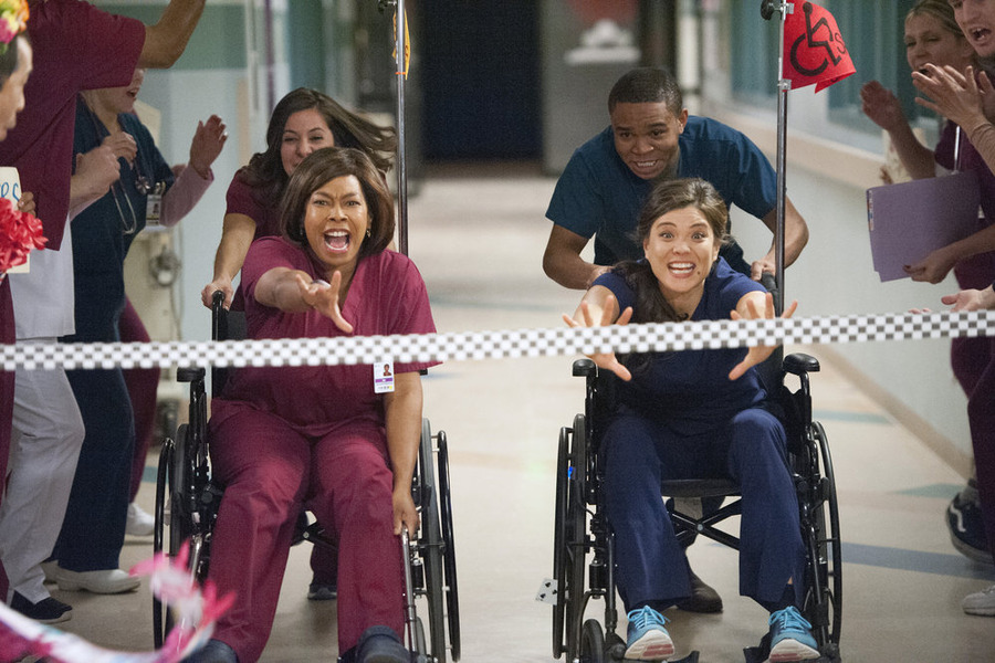 Robert Bailey Jr., Esodie Geiger, Jeananne Goossen, and Catharine E. Jones in The Night Shift (2014)