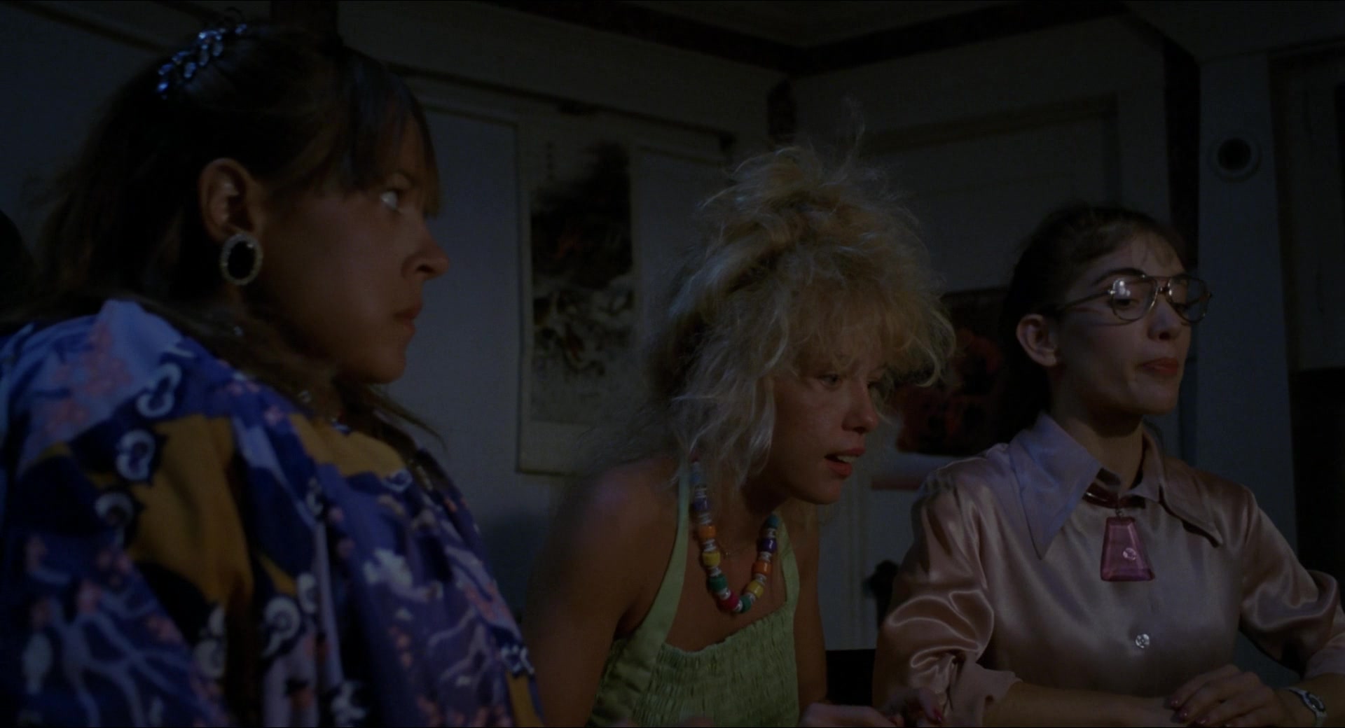 Michelle Bauer, Linnea Quigley, and Brinke Stevens in Nightmare Sisters (1988)