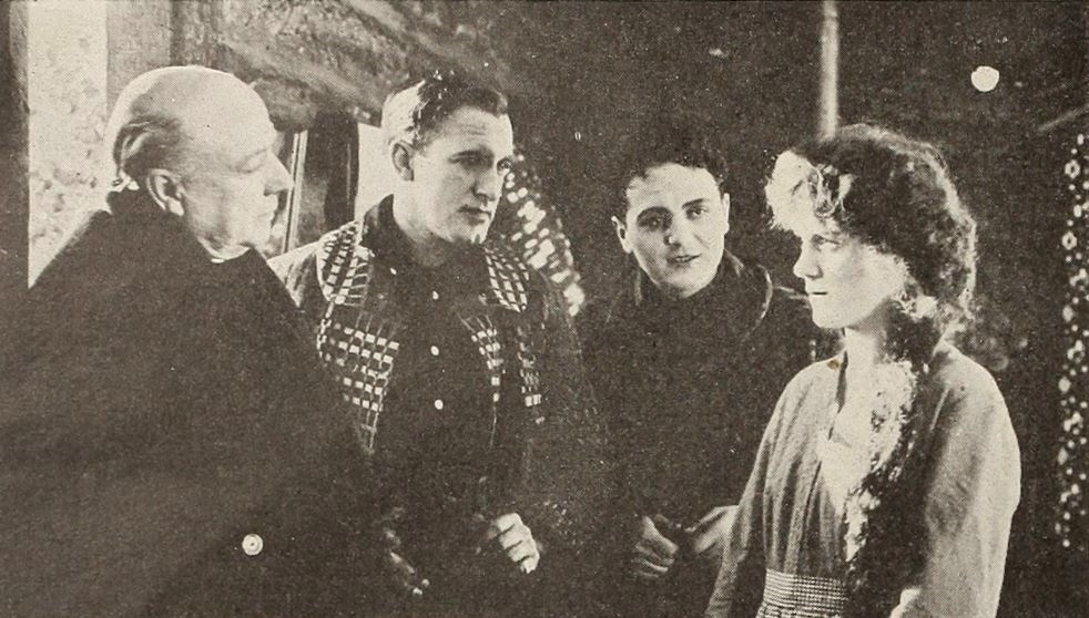 Will Jeffries, William V. Mong, and Margery Wilson in The Law of the Great Northwest (1918)