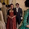 Lesley Manville, Samantha Morton, Jessica Brown Findlay, and Roy Beck in Harlots (2017)