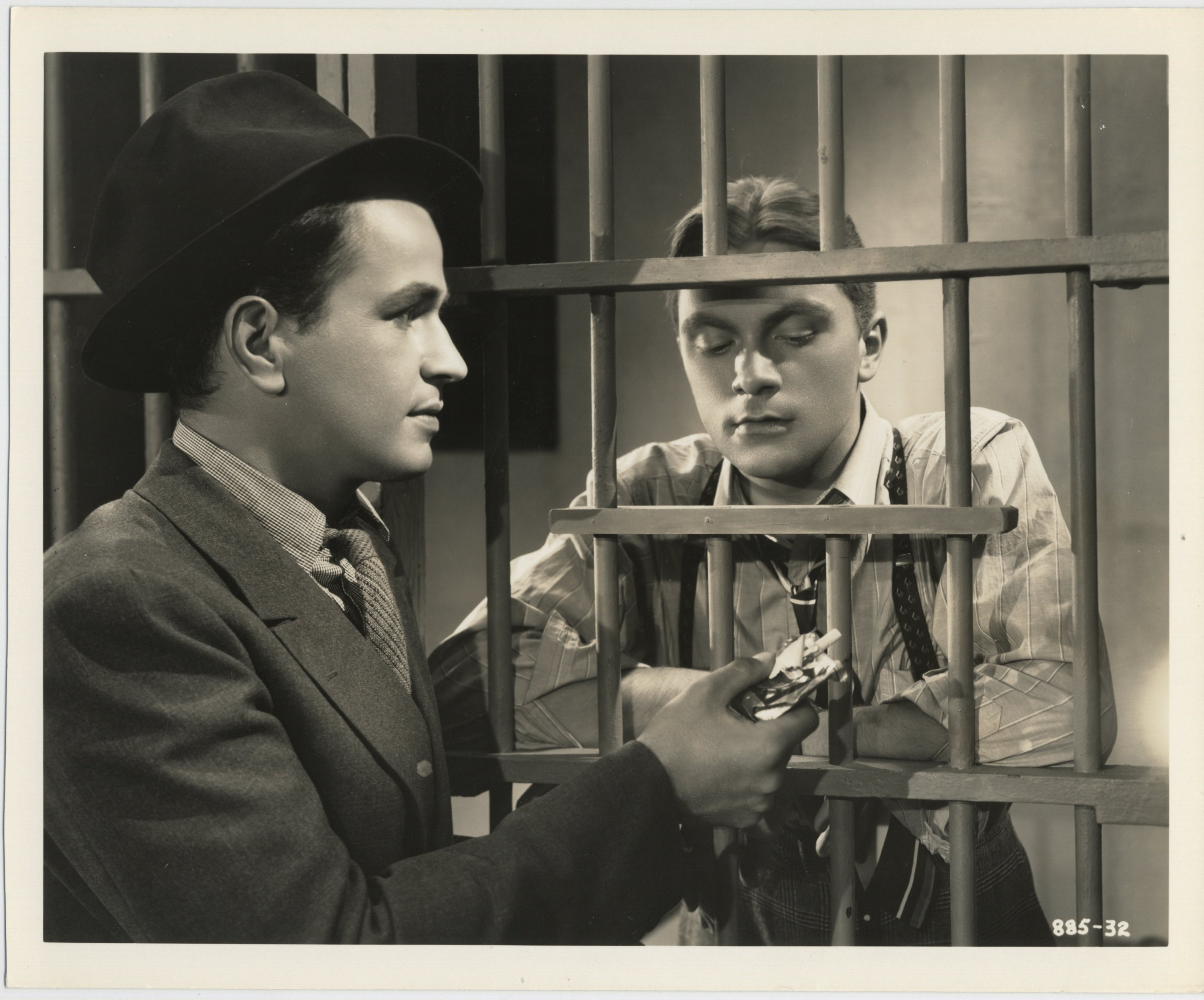 Noah Beery Jr. and Larry J. Blake in Trouble at Midnight (1937)