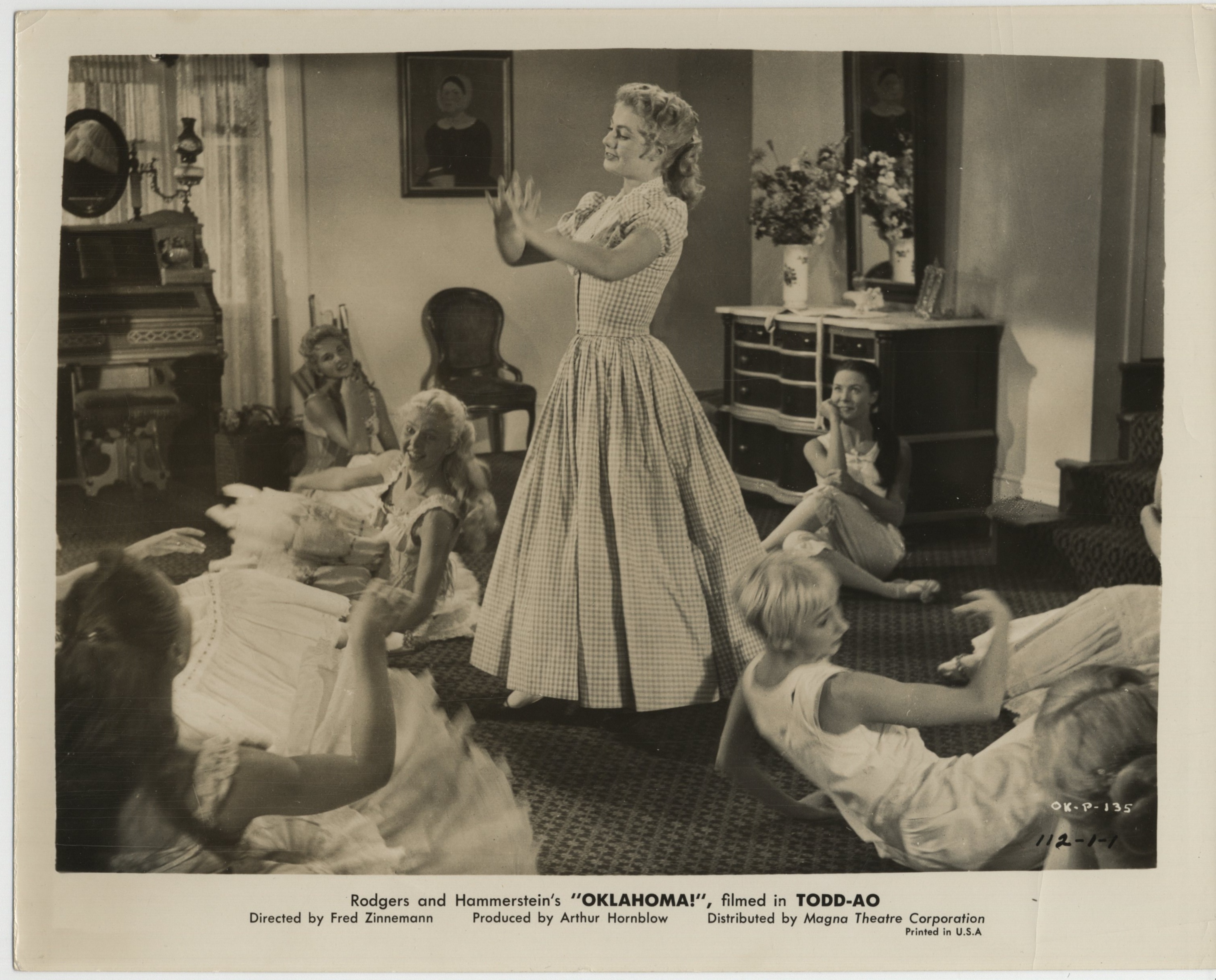 Shirley Jones and Barbara Lawrence in Oklahoma! (1955)