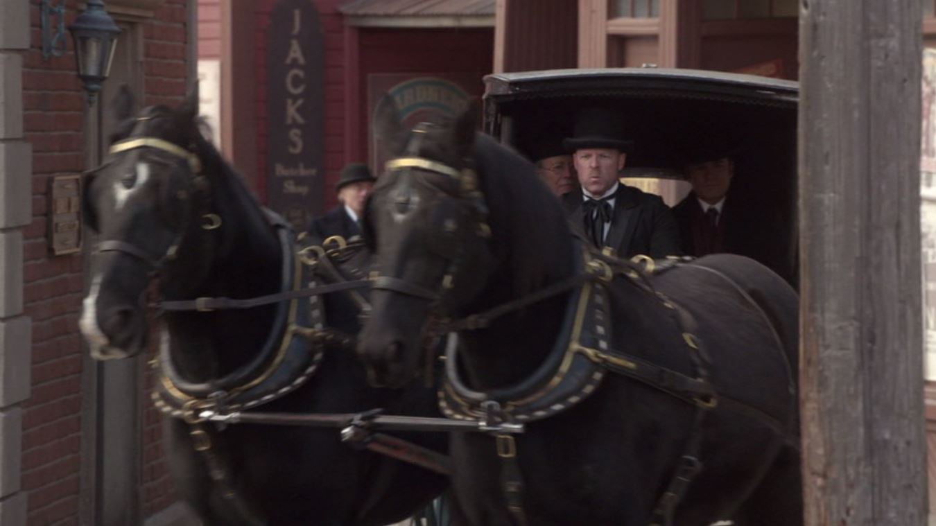 Yannick Bisson and Peter Outerbridge in Murdoch Mysteries (2008)