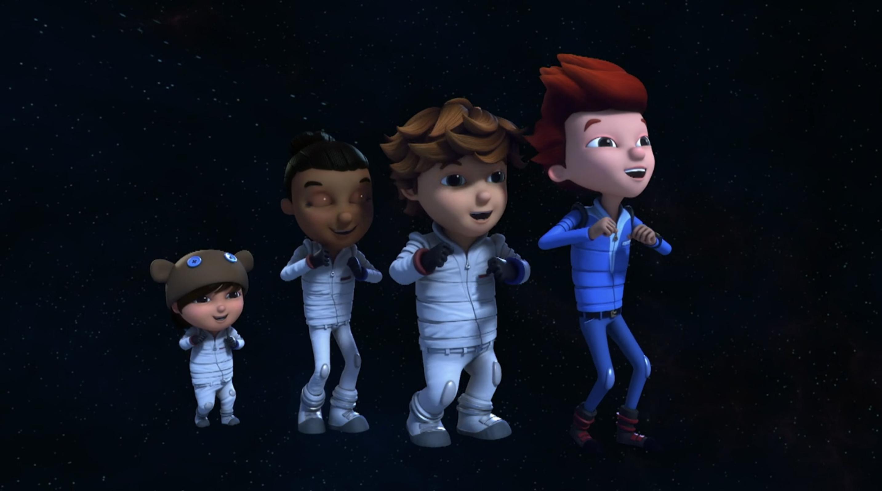 Ashleigh Ball, Anthony Bolognese, Jaeda Lily Miller, and Vienna Leacock in Ready Jet Go! Space Camp (2023)