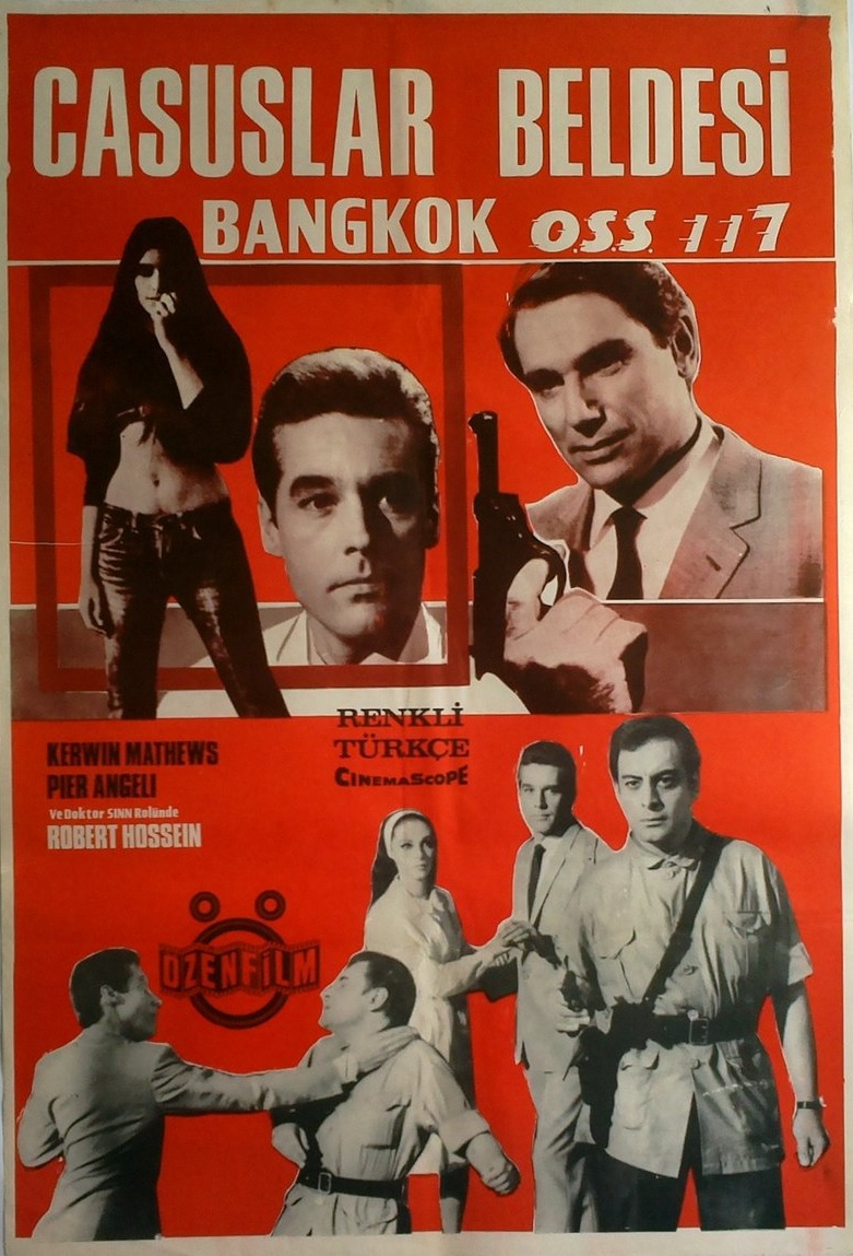 Pier Angeli, Robert Hossein, Kerwin Mathews, and Gamil Ratib in Banco à Bangkok pour OSS 117 (1964)