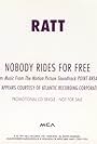 Ratt: Nobody Rides for Free (1991)