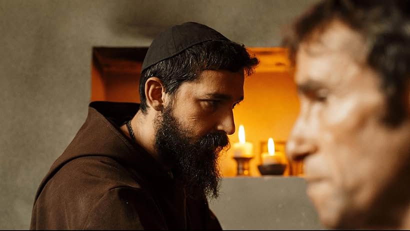 Shia LaBeouf and Ignazio Oliva in Padre Pio (2022)