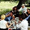 Dominique Blanc, Bruno Carette, Michel Duchaussoy, Miou-Miou, Michel Piccoli, and Harriet Walter in Milou en mai (1990)