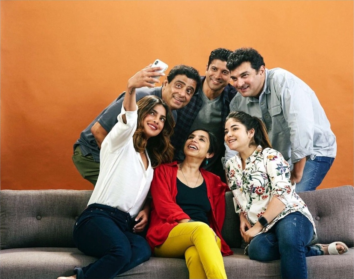 Ronnie Screwvala, Farhan Akhtar, Priyanka Chopra Jonas, Shonali Bose, Siddharth Roy Kapur, and Zaira Wasim