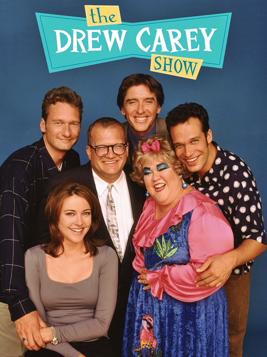 Drew Carey, Diedrich Bader, Craig Ferguson, Kathy Kinney, Christa Miller, and Ryan Stiles in The Drew Carey Show (1995)