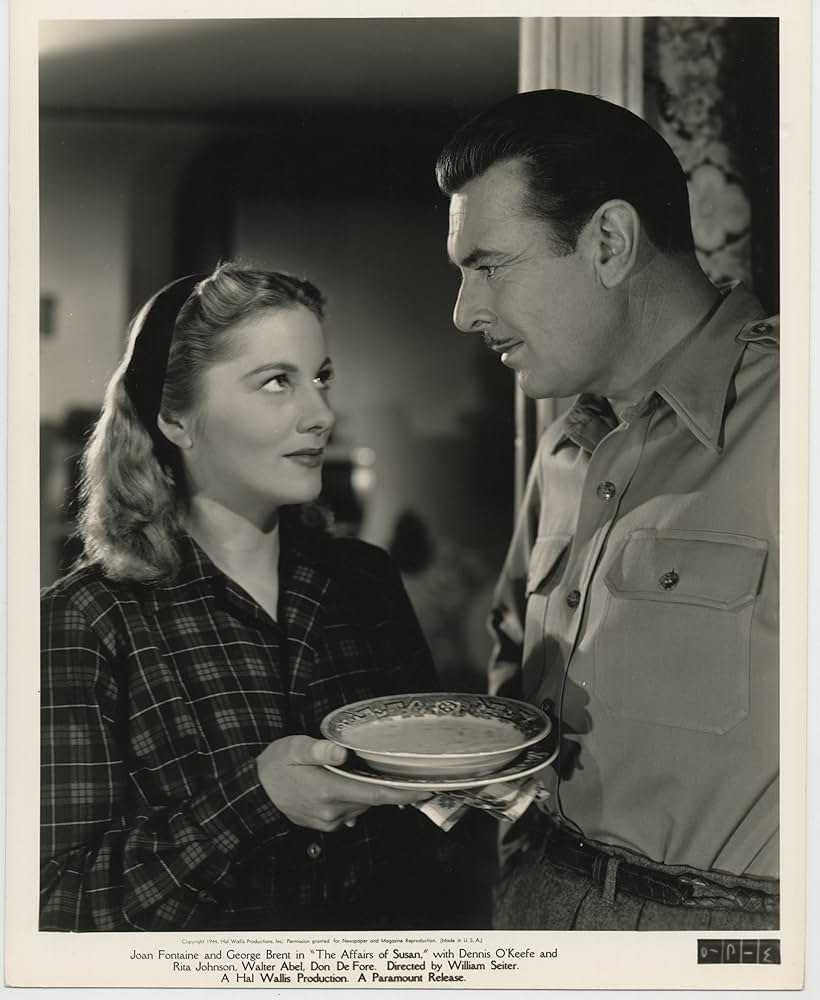 Joan Fontaine and George Brent in The Affairs of Susan (1945)