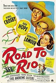 Bing Crosby, Bob Hope, and Dorothy Lamour in Road to Rio (1947)