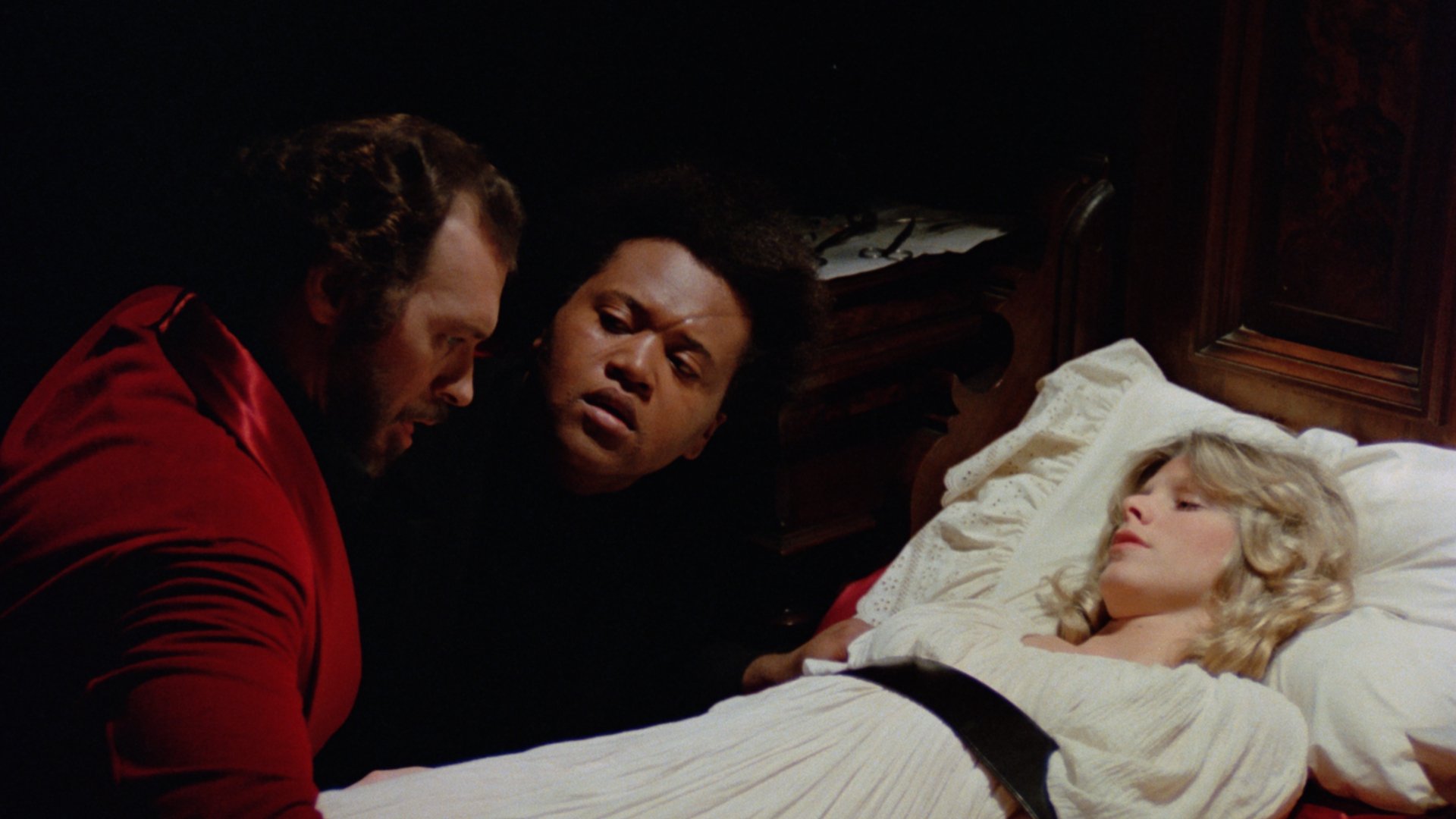 Dawn Carver Kelly, James Mathers, and Jake Pearson in Dr. Jekyll's Dungeon of Death (1979)