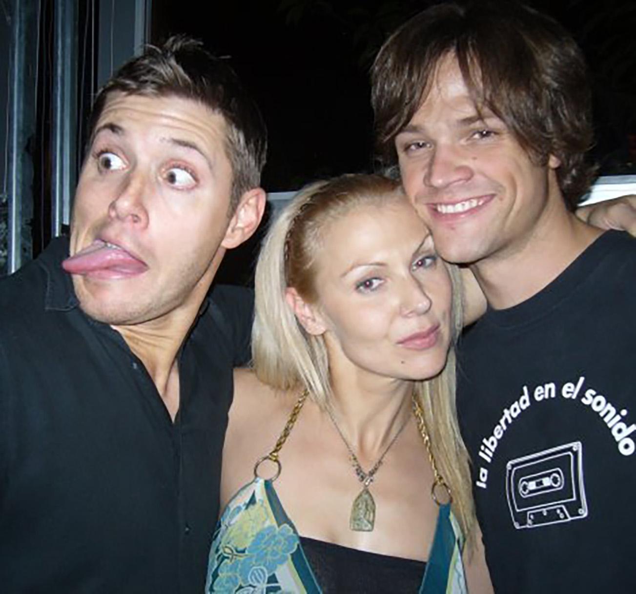 Jensen Ackles, Tasha Lee Moth, and Jared Padalecki