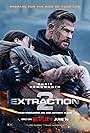 Chris Hemsworth, Mariami Kovziashvili, and Marta Kovziashvili in Extraction II (2023)