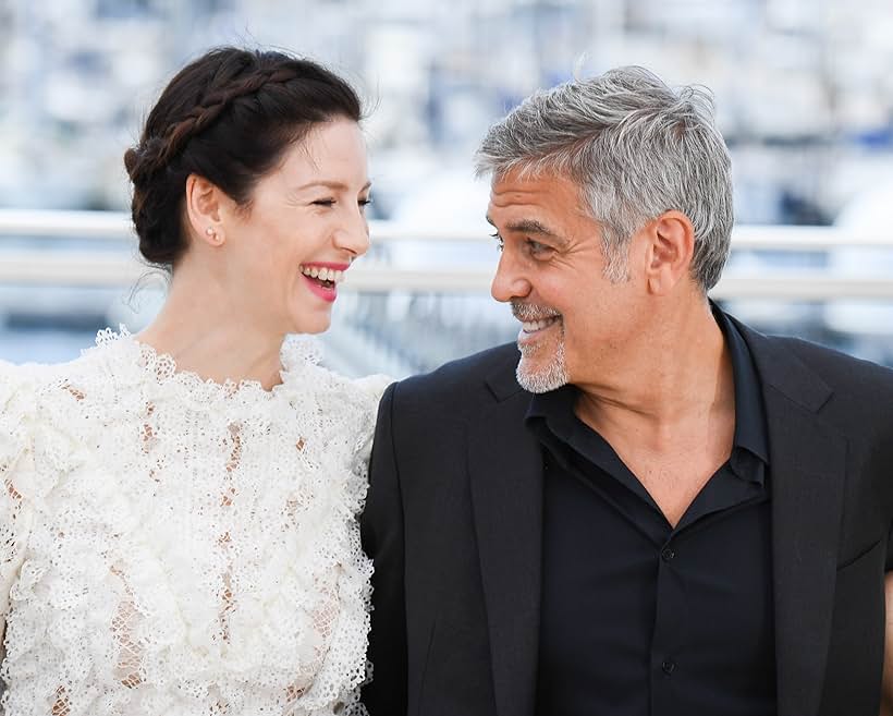 George Clooney and Caitríona Balfe at an event for Money Monster (2016)