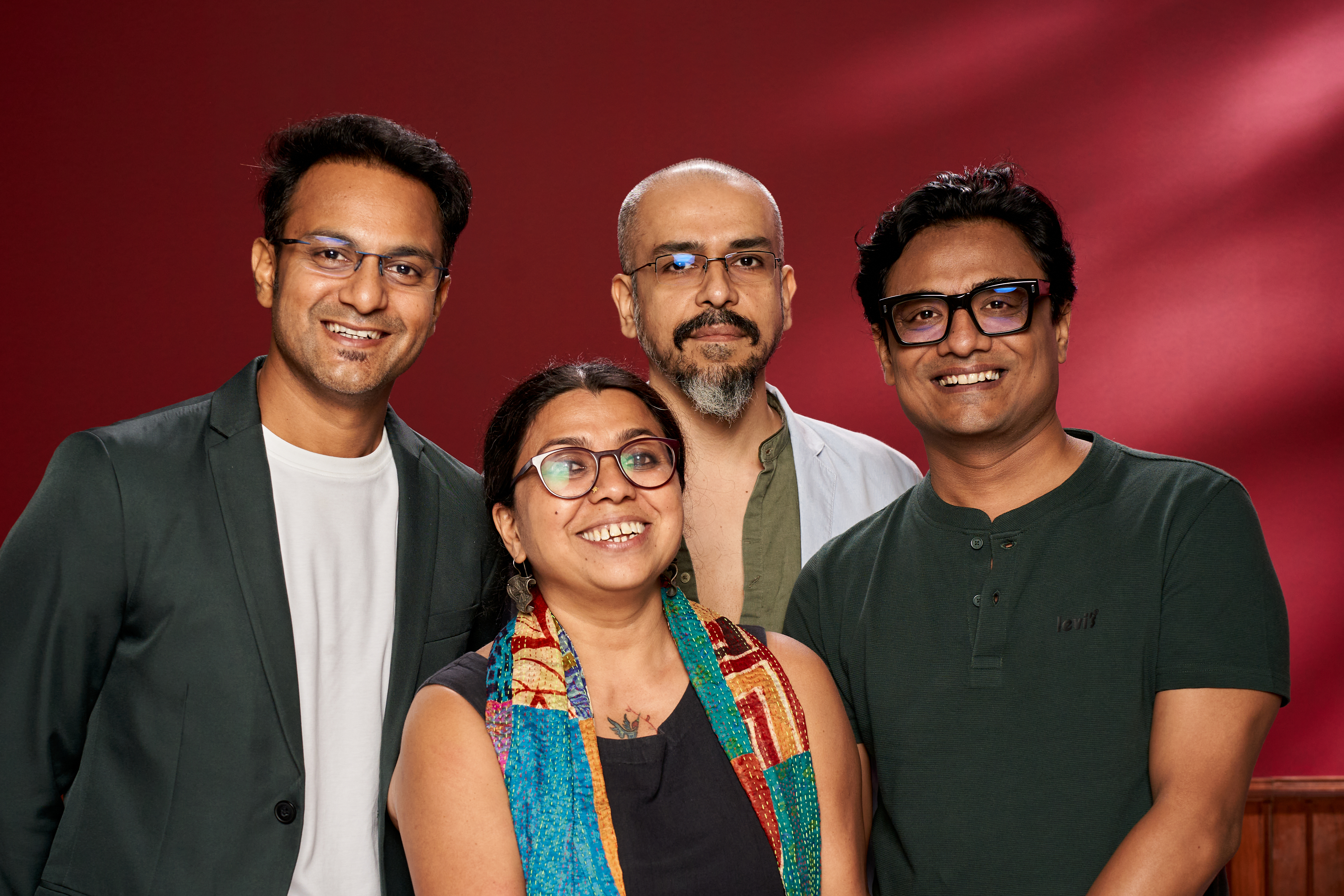 Devashish Makhija, Abhro Banerjee, Piyush Puty, and Anupama Bose at an event for Joram (2023)