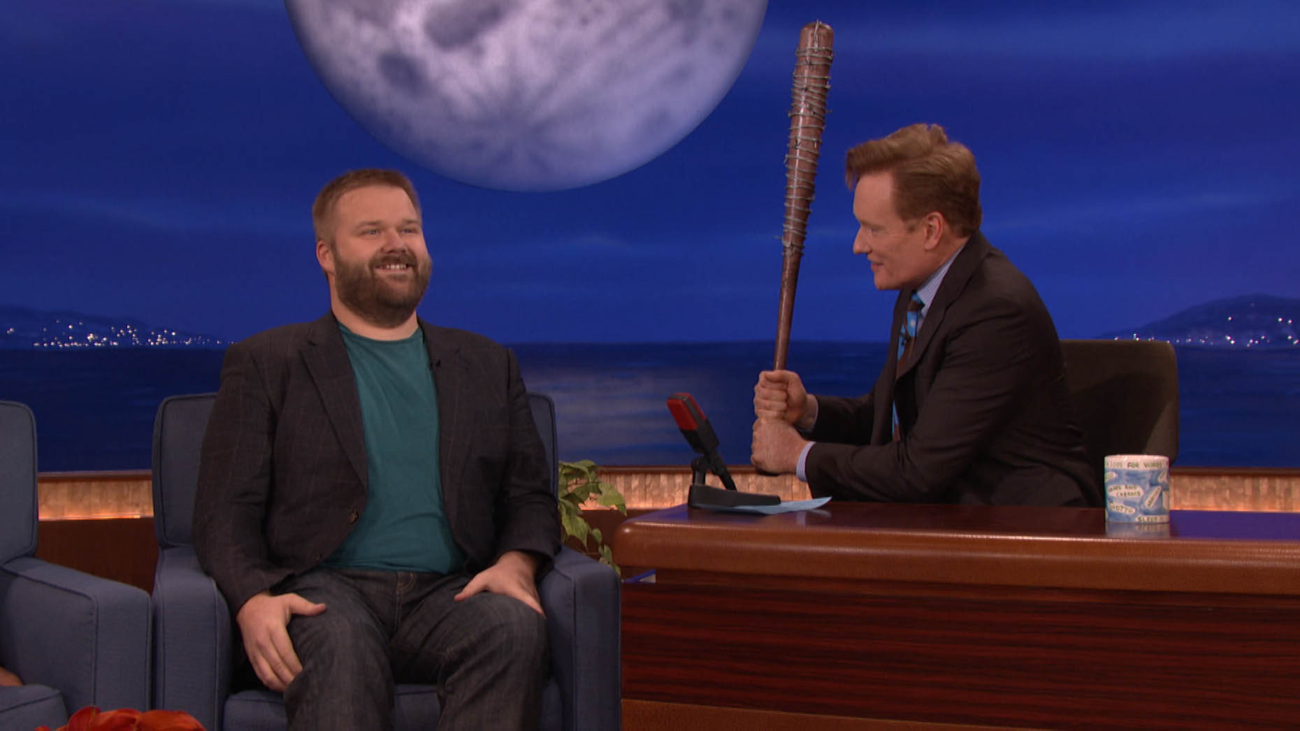 Conan O'Brien and Robert Kirkman in Conan (2010)