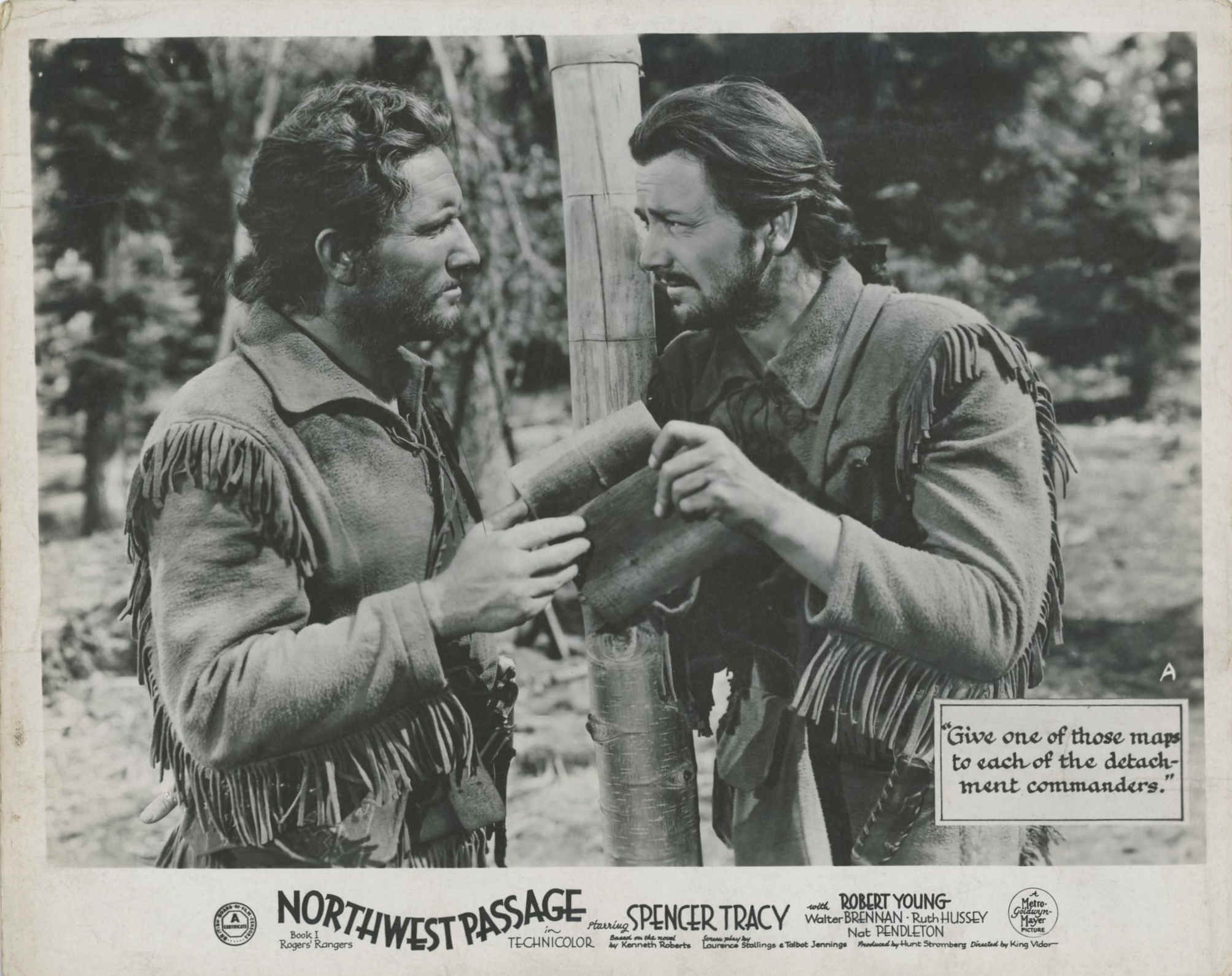 Spencer Tracy and Robert Young in 'Northwest Passage' (Book I -- Rogers' Rangers) (1940)