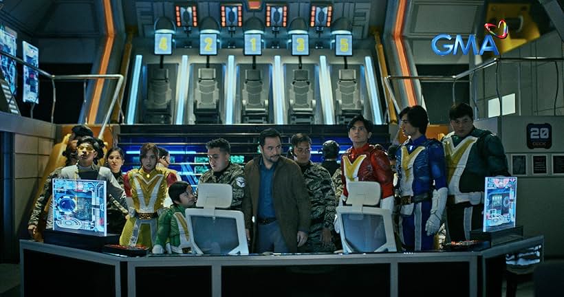 Radson Flores, Jamir Zabarte, Neil Ryan Sese, Miguel Tanfelix, Matt Lozano, Ysabel Ortega, and Raphael Landicho in Voltes V: Legacy (2023)