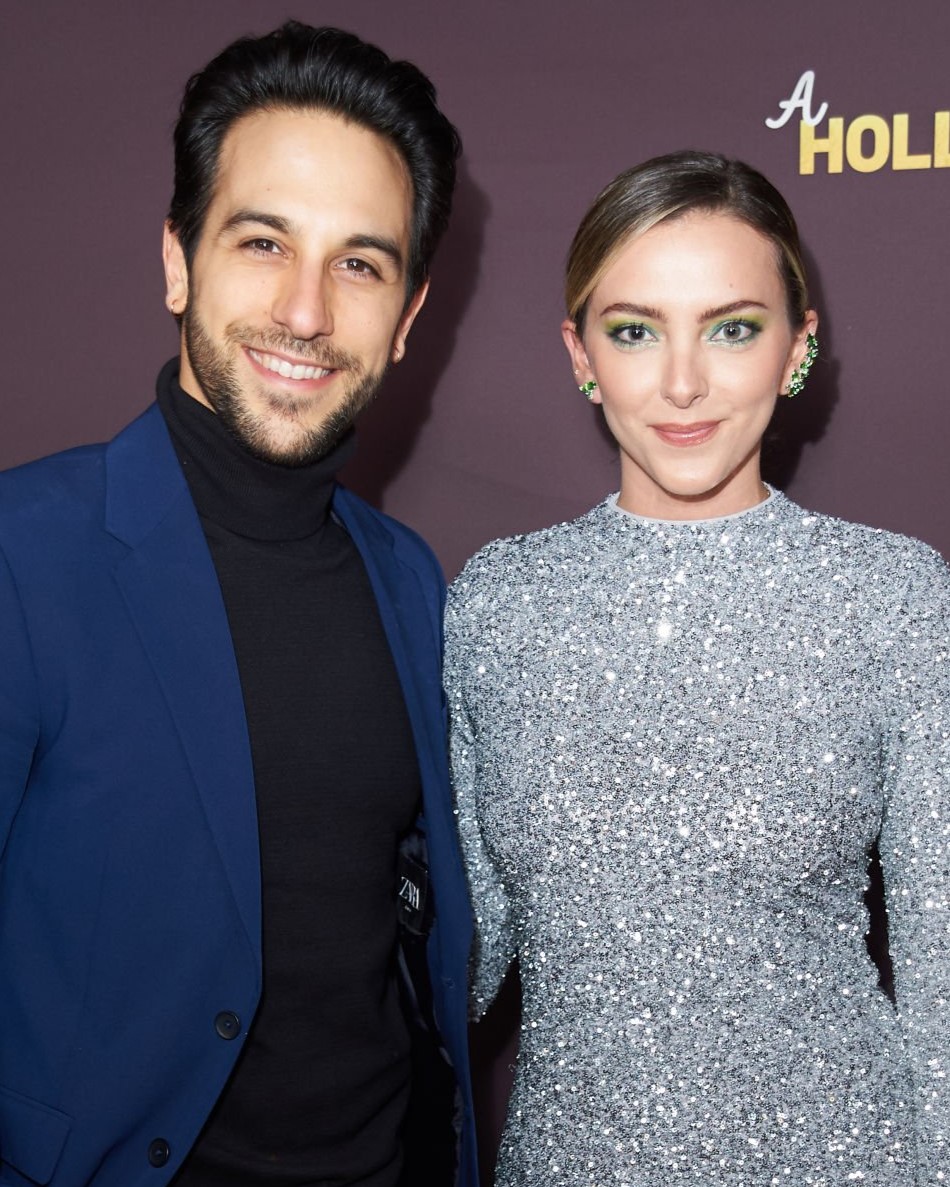 Deniz Akdeniz & Riley Dandy at A Hollywood Christmas premiere