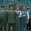 Robert Carlyle, Daniel Cerqueira, and Eleanor Tomlinson in The War of the Worlds (2019)