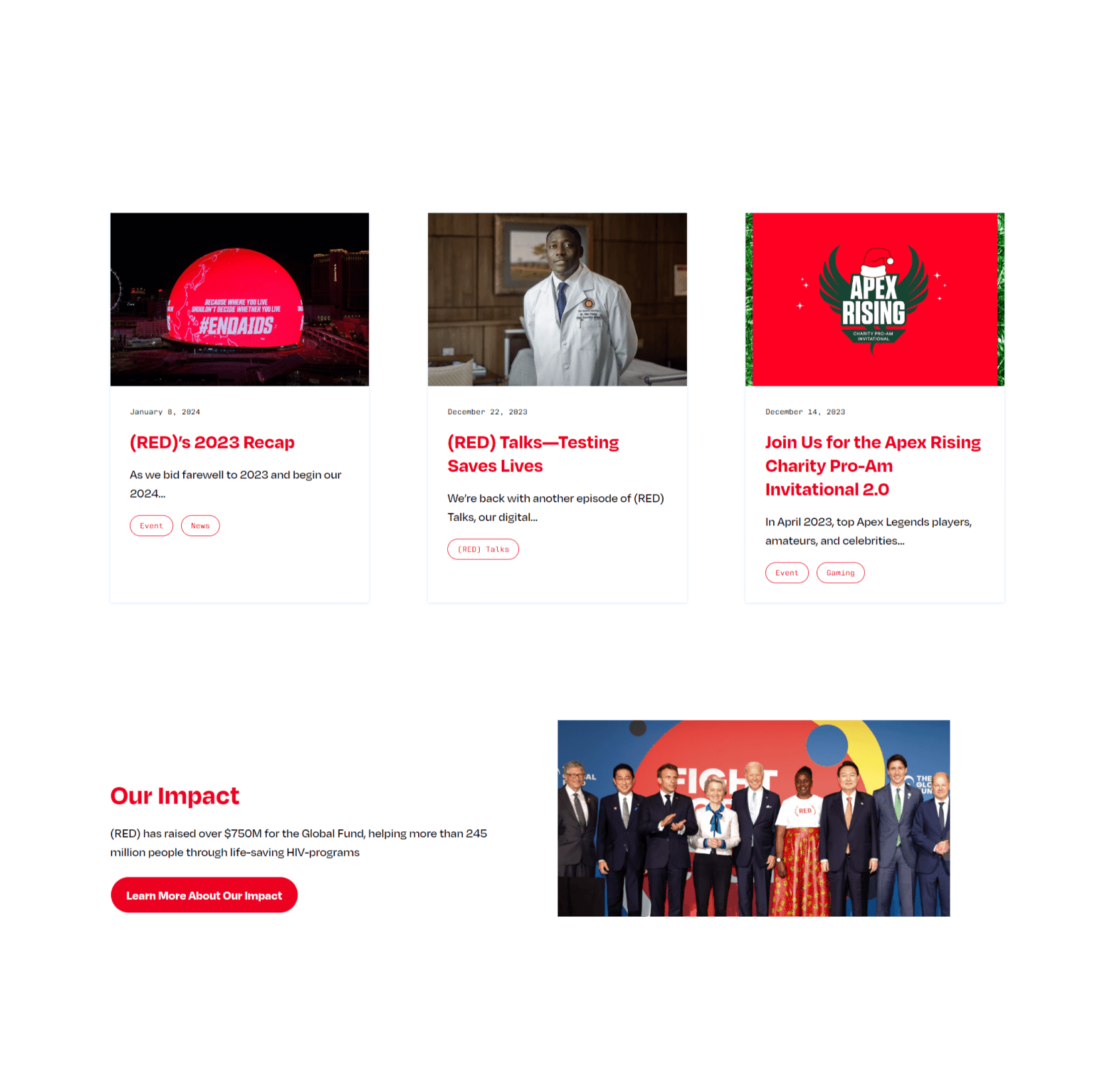 RED.org home screenshot