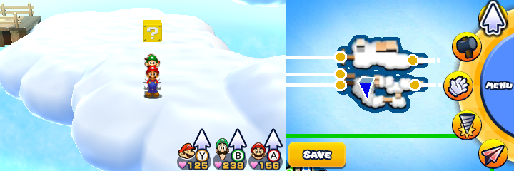 Block 40 in Mount Brrr of Mario & Luigi: Paper Jam.