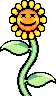 Giant sunflower in the game Yoshi's Island DS.