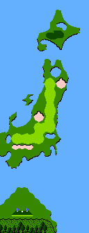 In-game map of a hole in Golf: Professional Course