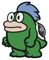 Spike sprite from Paper Mario: Color Splash