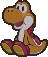 A Brown Yoshi in Paper Mario.