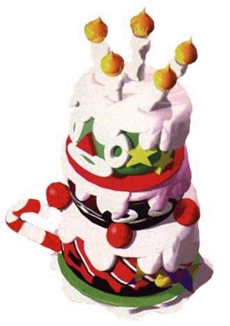 Artwork of the cake from Super Mario RPG: Legend of the Seven Stars