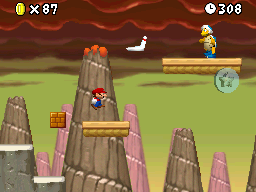 World 8-7 in the game New Super Mario Bros.