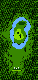 In-game map of a hole in Golf: Japan Course