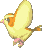 Sprite of a Pidgey in Super Smash Bros.