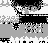 Course No.31 before the water is drained in Wario Land: Super Mario Land 3