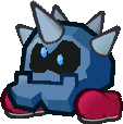 The red Iron Cleft from Paper Mario: The Thousand-Year Door