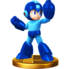 Mega Man trophy from Super Smash Bros. for Wii U