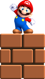 Artwork of Mini Mario in New Super Mario Bros. U