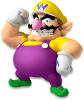 Artwork of Wario for Mario Party 10 (reused for Mario & Sonic at the Rio 2016 Olympic Games Arcade Edition)