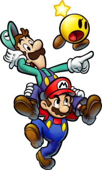 Mario, Luigi, and Starlow