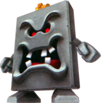 Artwork of the Whomp King from Super Mario Galaxy 2.