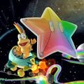 Lemmy gliding with the Rainbow Starchute